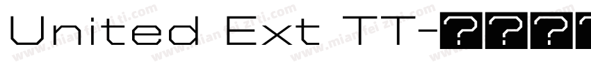 United Ext TT字体转换